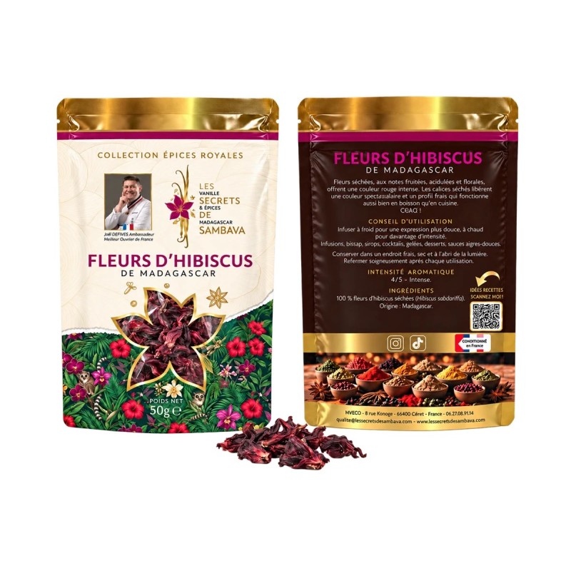 Fleurs d’hibiscus de Madagascar - Grade A