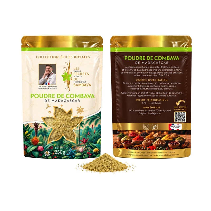 Poudre de combava Royal de Madagascar - Grade A
