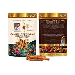 Cannelle de Ceylan en bâtons de Madagascar – 12 cm
