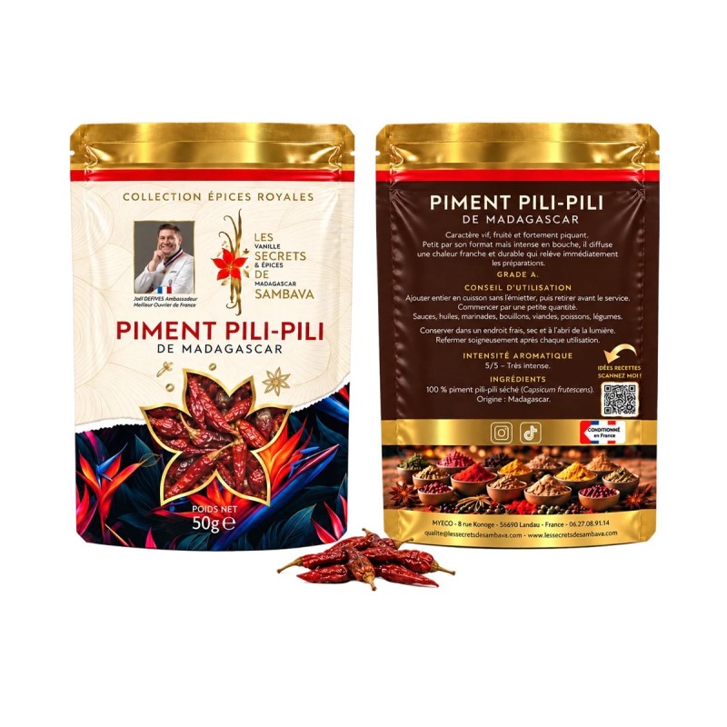 Piment Pili-Pili Royal de Madagascar - Grade A