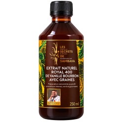 Extrait naturel Royal 400 de vanille Bourbon avec graines