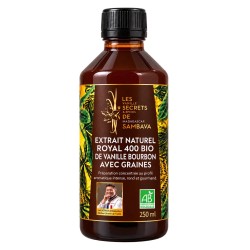 Extrait naturel Royal 400 BIO de vanille Bourbon avec graines