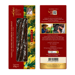 Vanille Gourmet Bourbon Royale XL BIO de Madagascar - 18 cm
