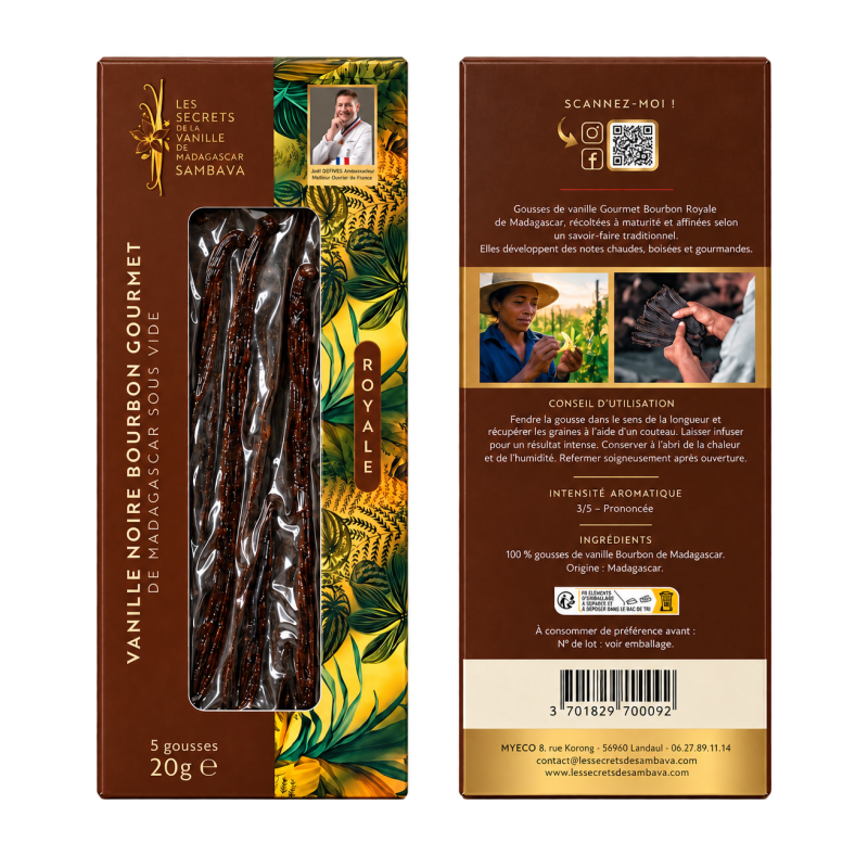 Vanille Gourmet Bourbon Royale de Madagascar - 16 cm