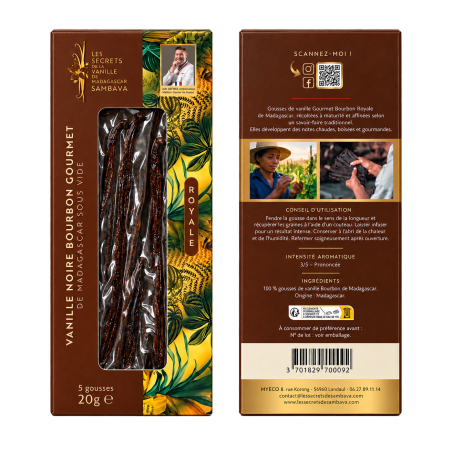 Vanille Gourmet Bourbon Royale de Madagascar - 16 cm