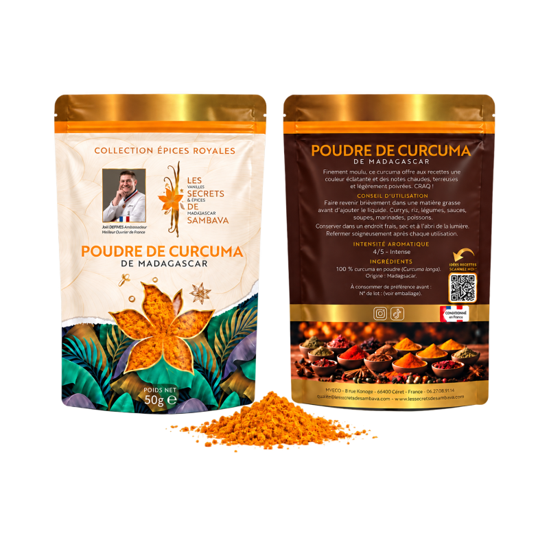 Poudre de curcuma Royal de Madagascar