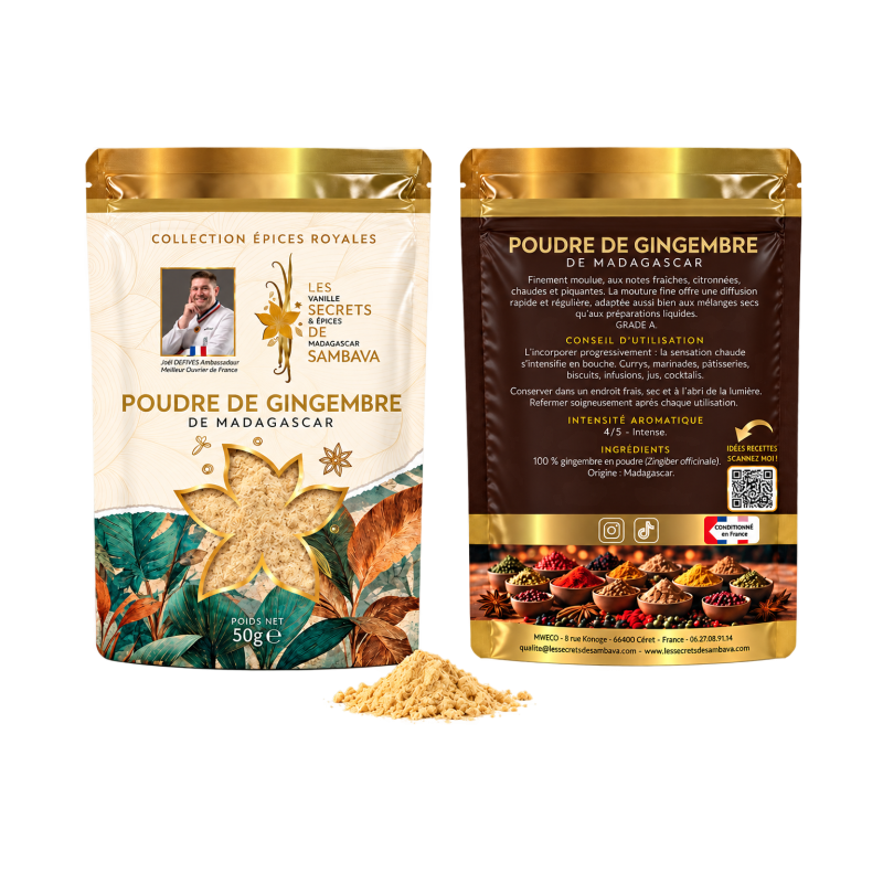 Poudre de gingembre Royal de Madagascar
