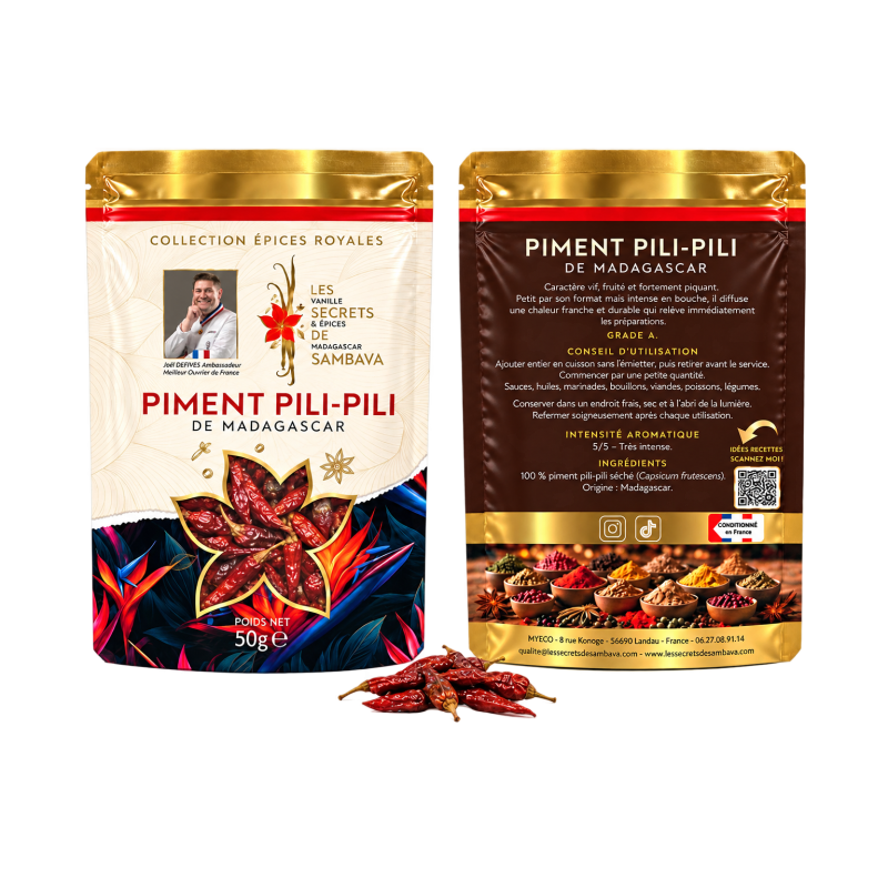 Piment Pili-Pili Royal de Madagascar - Grade A
