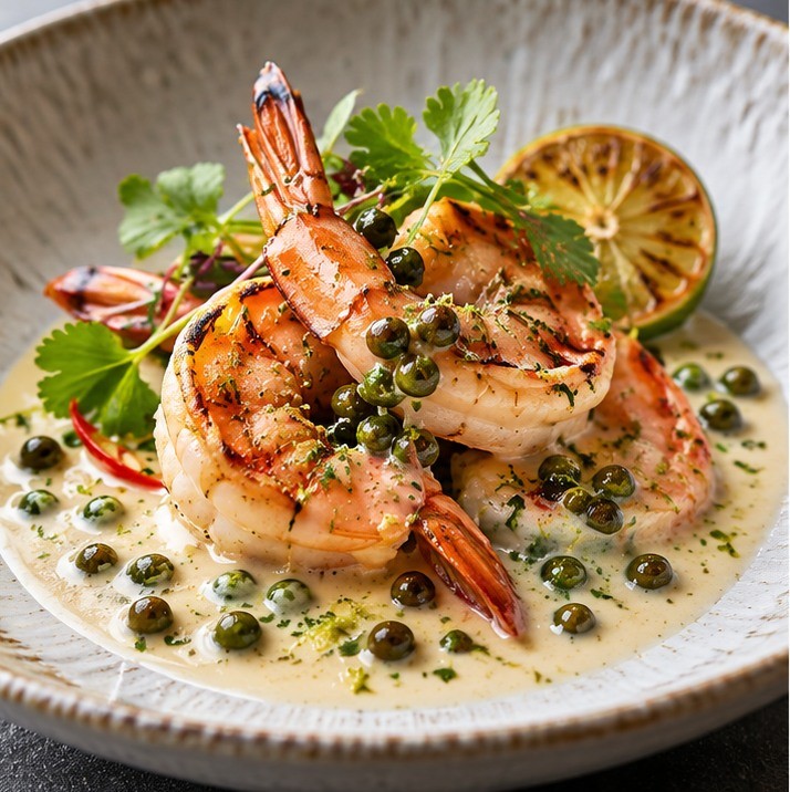 Crevettes au lait de coco