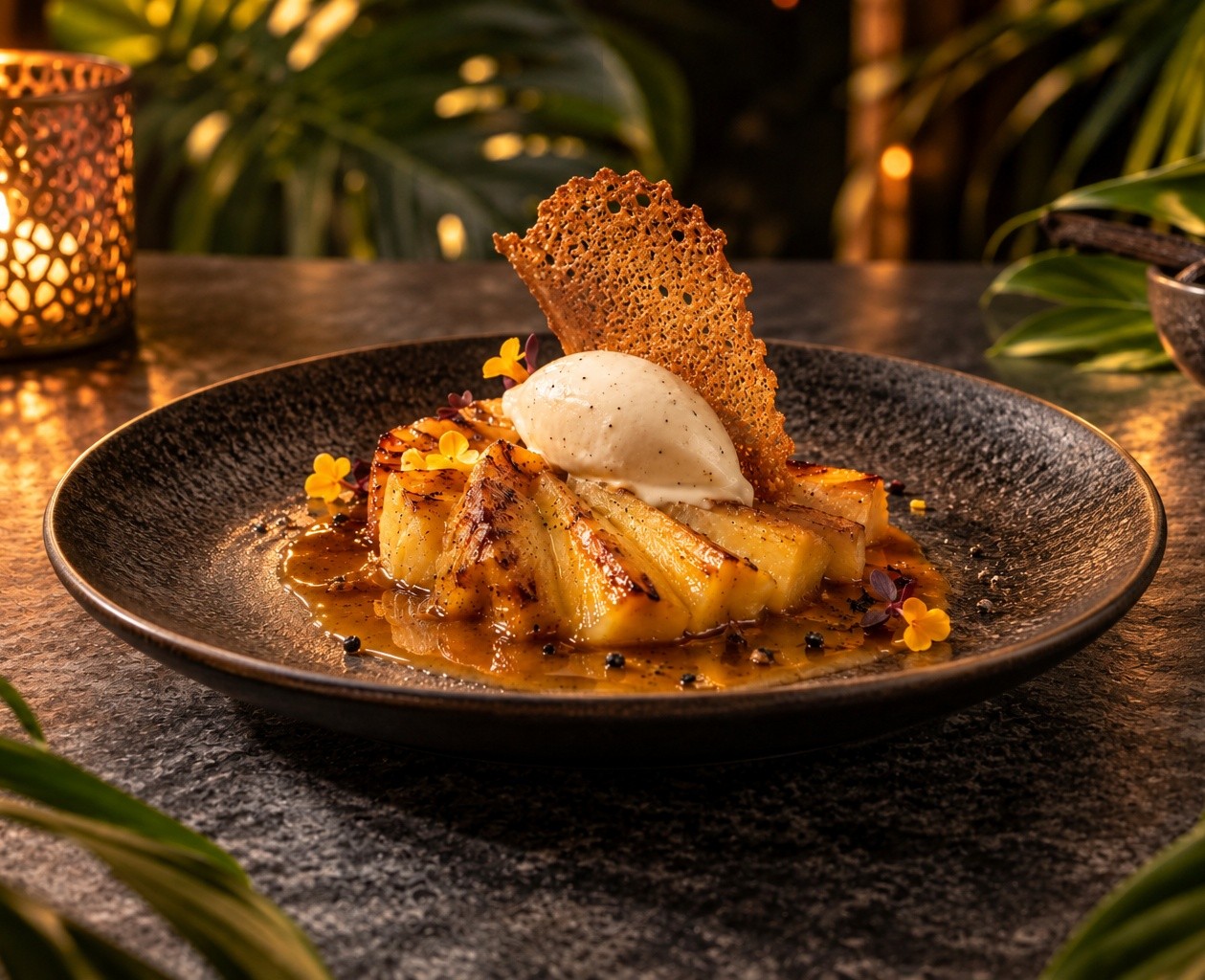 Ananas rôti