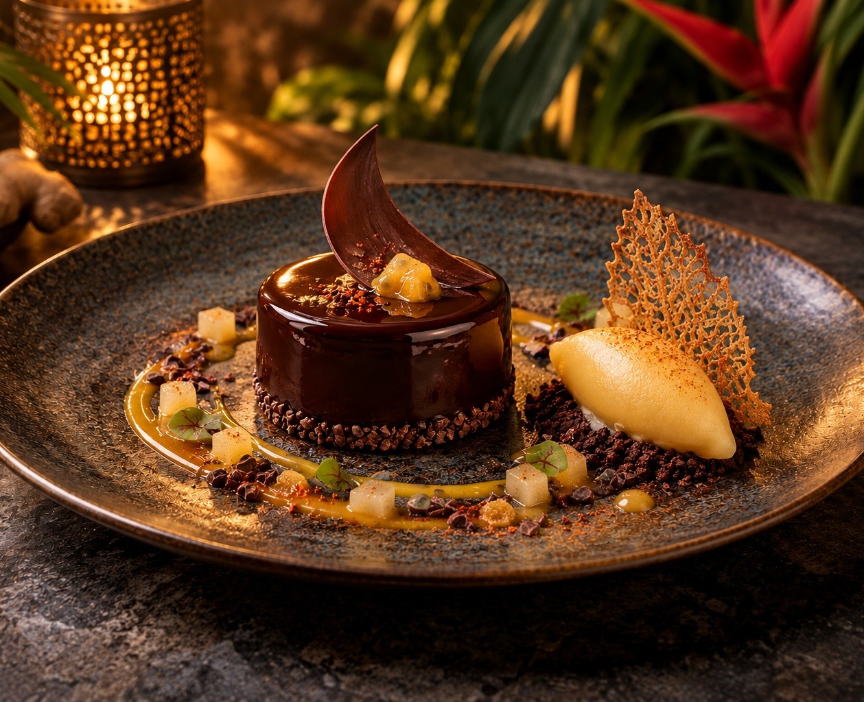 Chocolat noir et poire