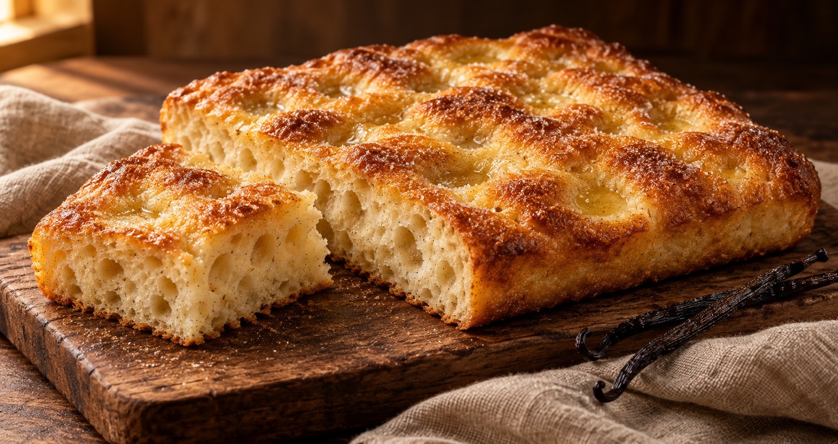 Focaccia parfum vanille