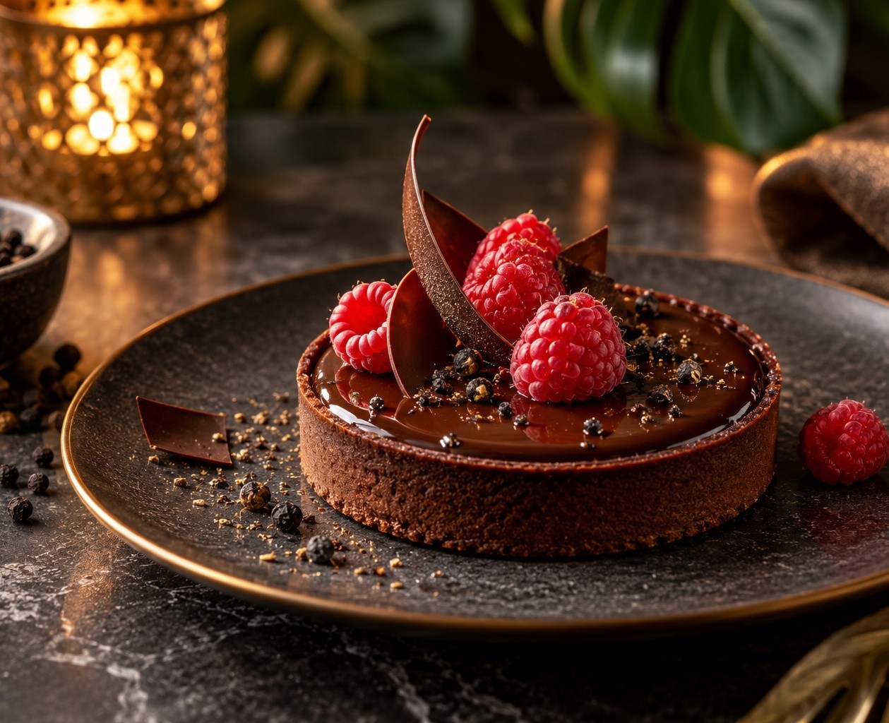 Tarte au chocolat noir
