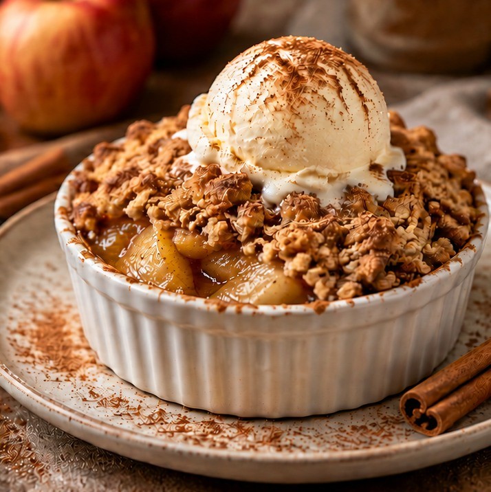 Crumble pomme poire