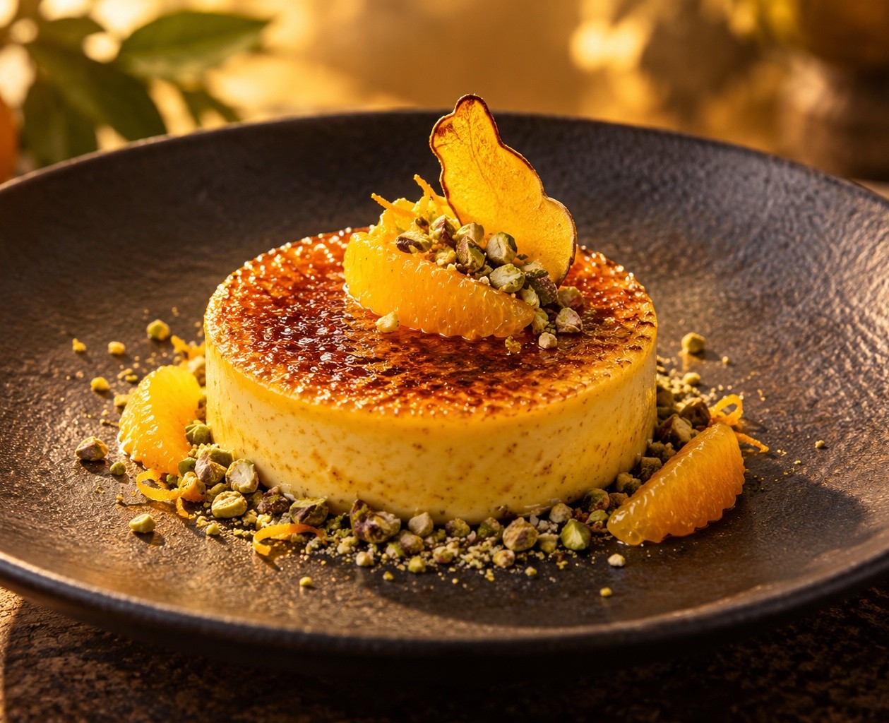 Crème brûlée à l’orange