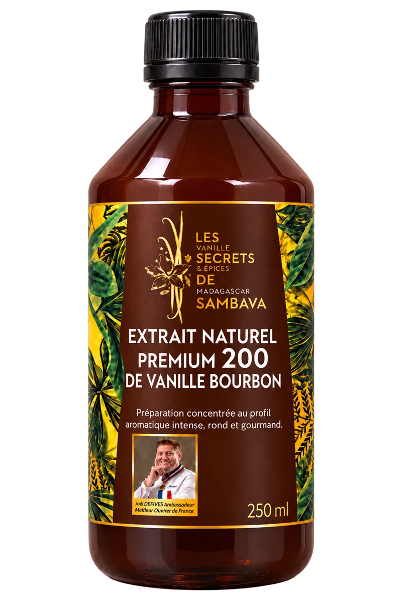 Extrait naturel Premium 200 de vanille Bourbon