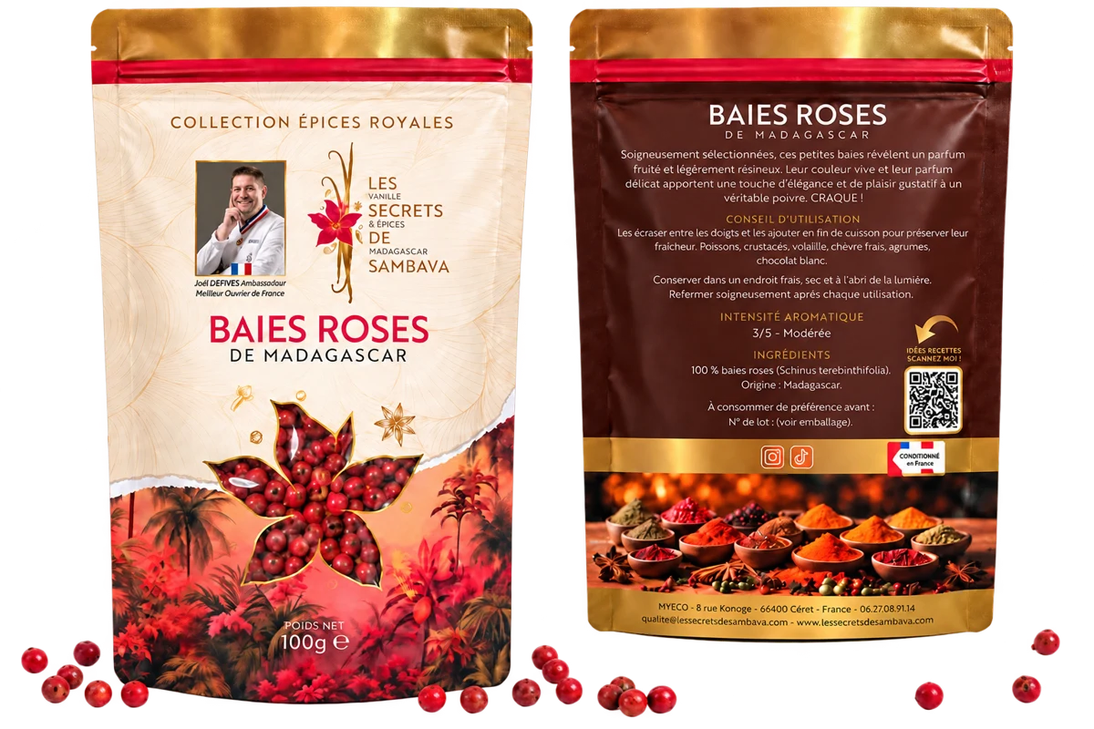 Baies roses de Madagascar - Grade 1