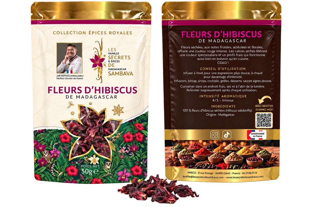 Fleurs d’hibiscus de Madagascar - Grade A