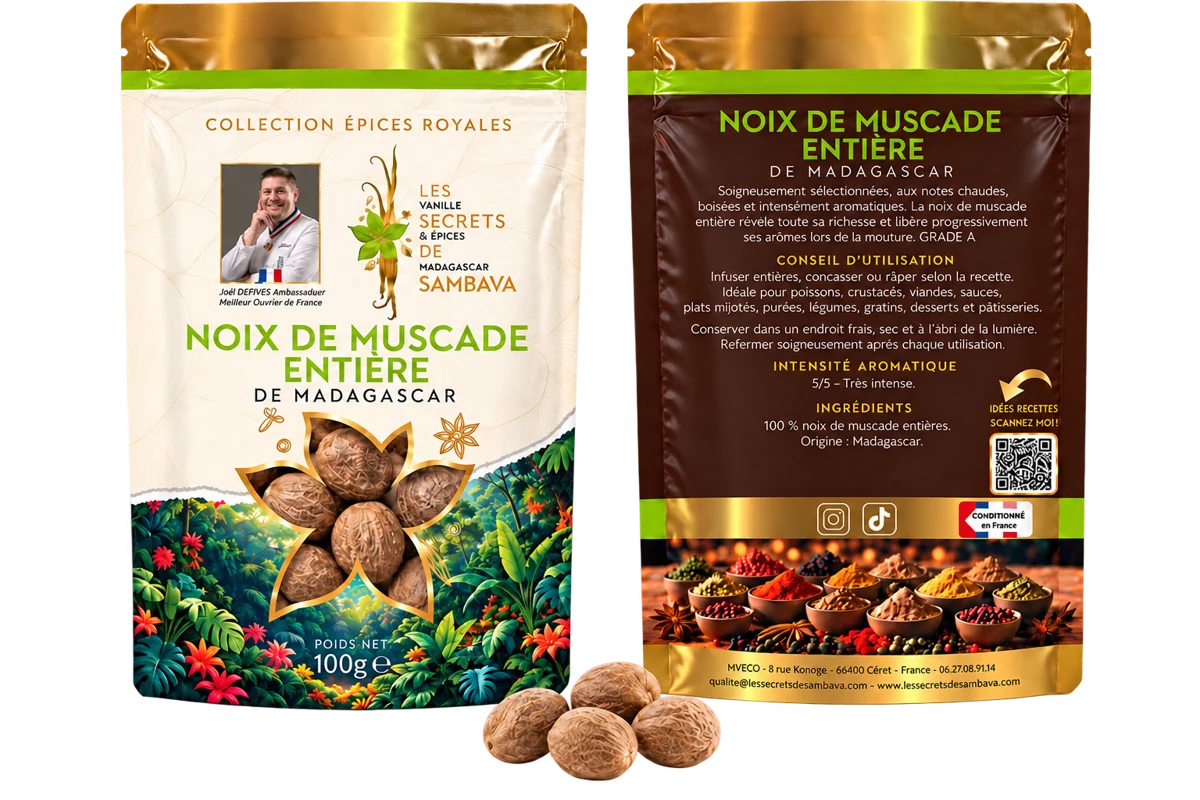 Noix de muscade de Madagascar - Grade A
