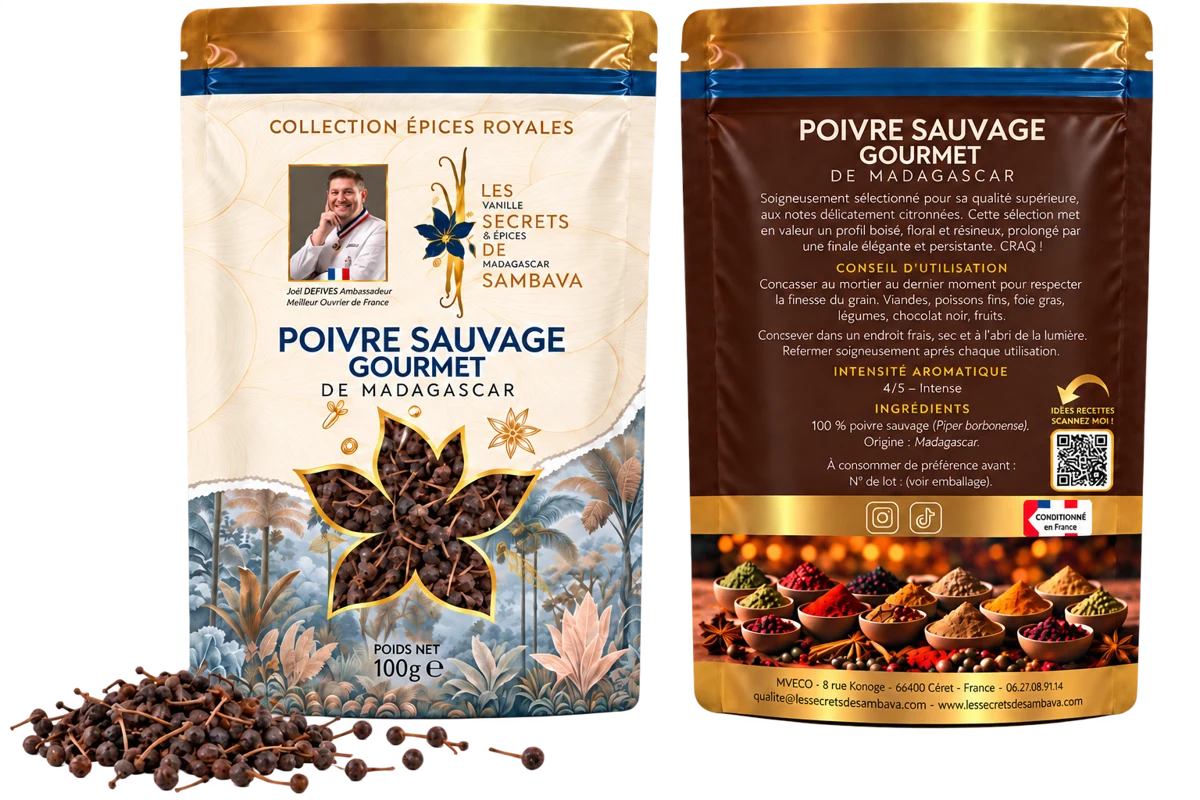 Poivre sauvage gourmet - Grade 1