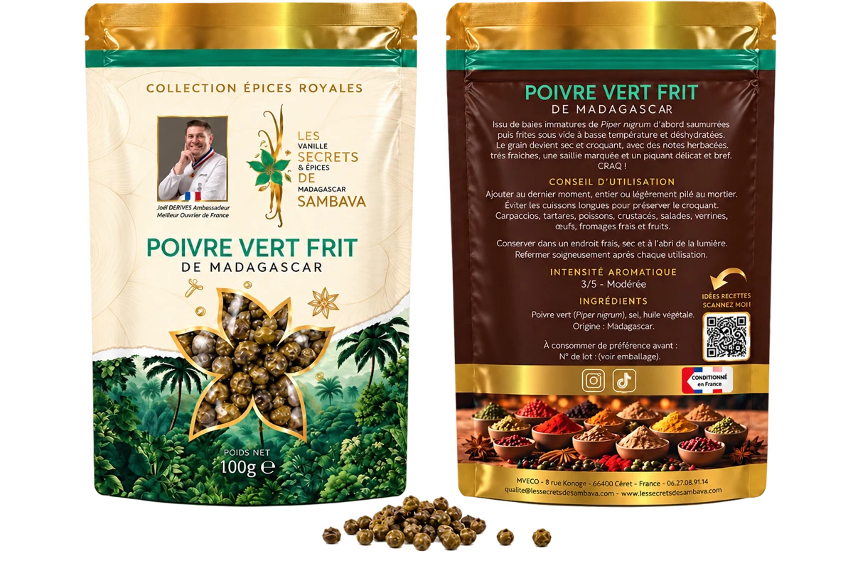 Poivre vert frit - Grade 1