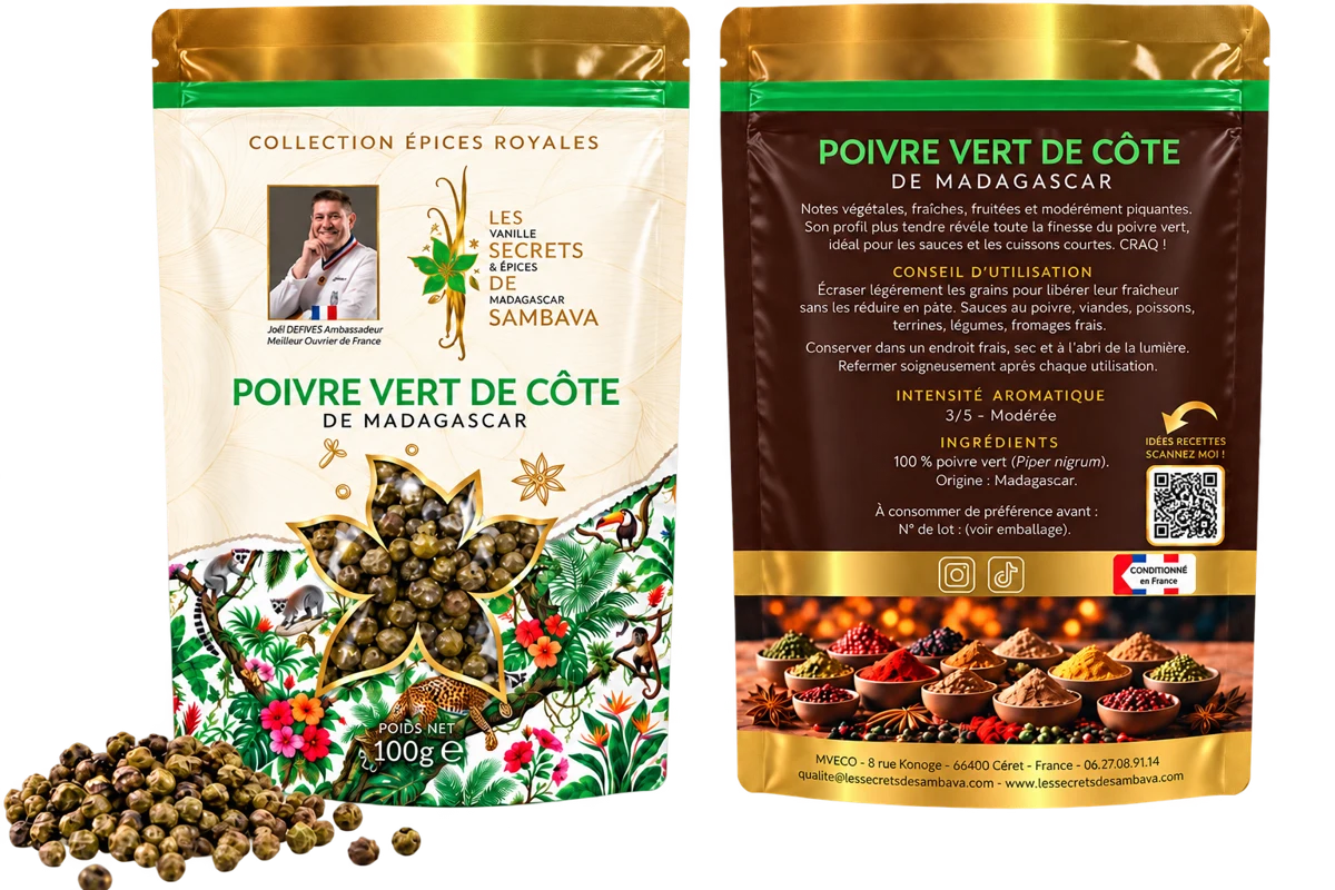 Poivre vert de côte - Grade 1