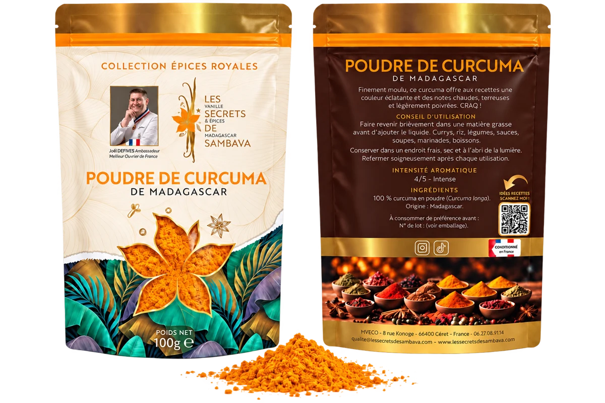 Poudre de curcuma Royal - Grade A