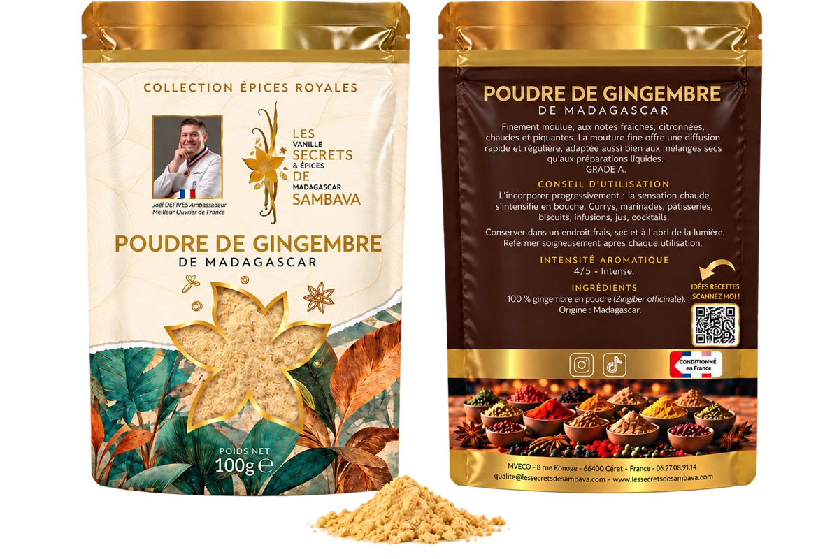 Poudre de gingembre Royal - Grade A