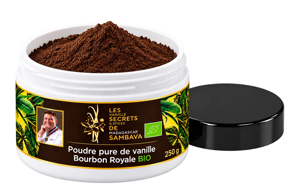 Poudre pure de vanille Bourbon Royale BIO