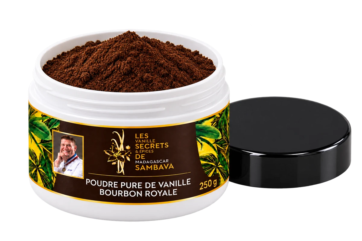 Poudre pure de vanille Bourbon Royale